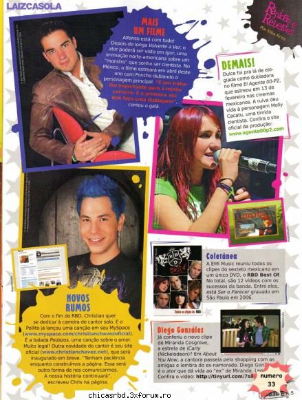 "Revista Rebelde Brasil" - Administrator-B&Z - Reviste -> RBD <-