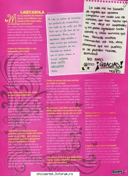 "Revista Rebelde Brasil" - Administrator-B&Z - Reviste -> RBD <-