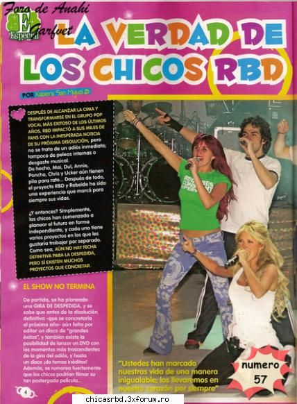 "Revista Rebelde Chile" - Administrator-B&Z - Reviste -> RBD <-