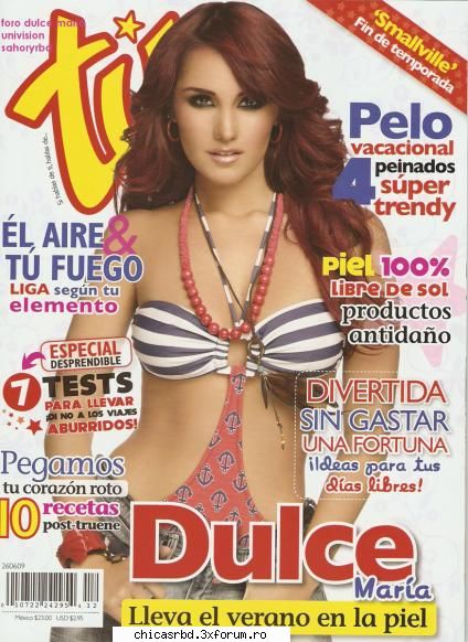 revista tu - dulce maria { poza 1 } reviste cu fetele din rbd